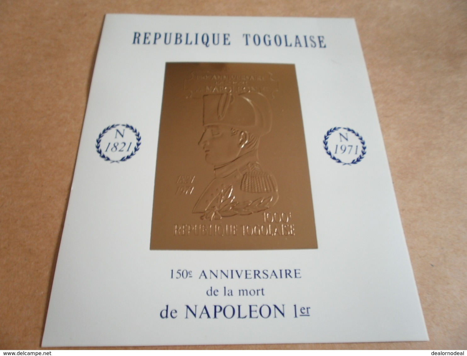 Miniature Sheet Napoleon 150th Anniversary 1971 - Togo (1960-...)