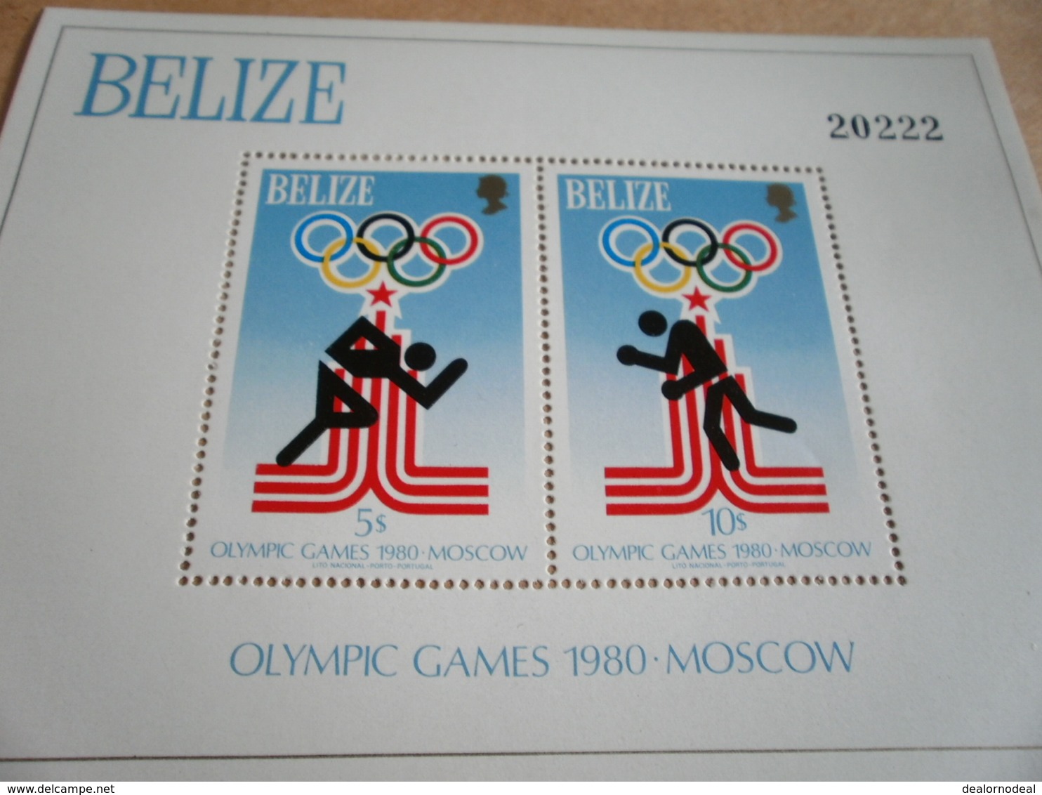 Miniature Sheet Belize Lake Placid Olympics 1980 - Belize (1973-...)