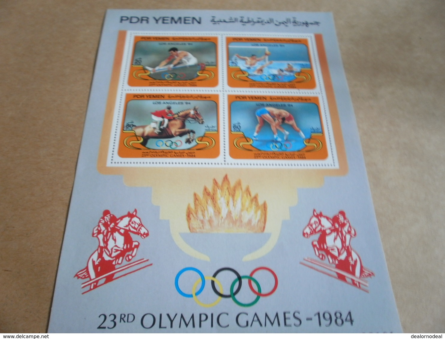 Miniature Sheets Yemen 1984 Olympic Games - Yemen