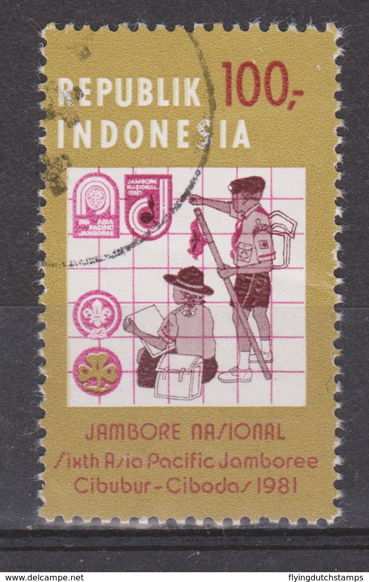 Indonesie 1058 Used ; Padvinderij, Scouting, Scoutisme, Scoutismo 1981 NOW MANY STAMPS INDONESIA VERY CHEAP - Gebruikt