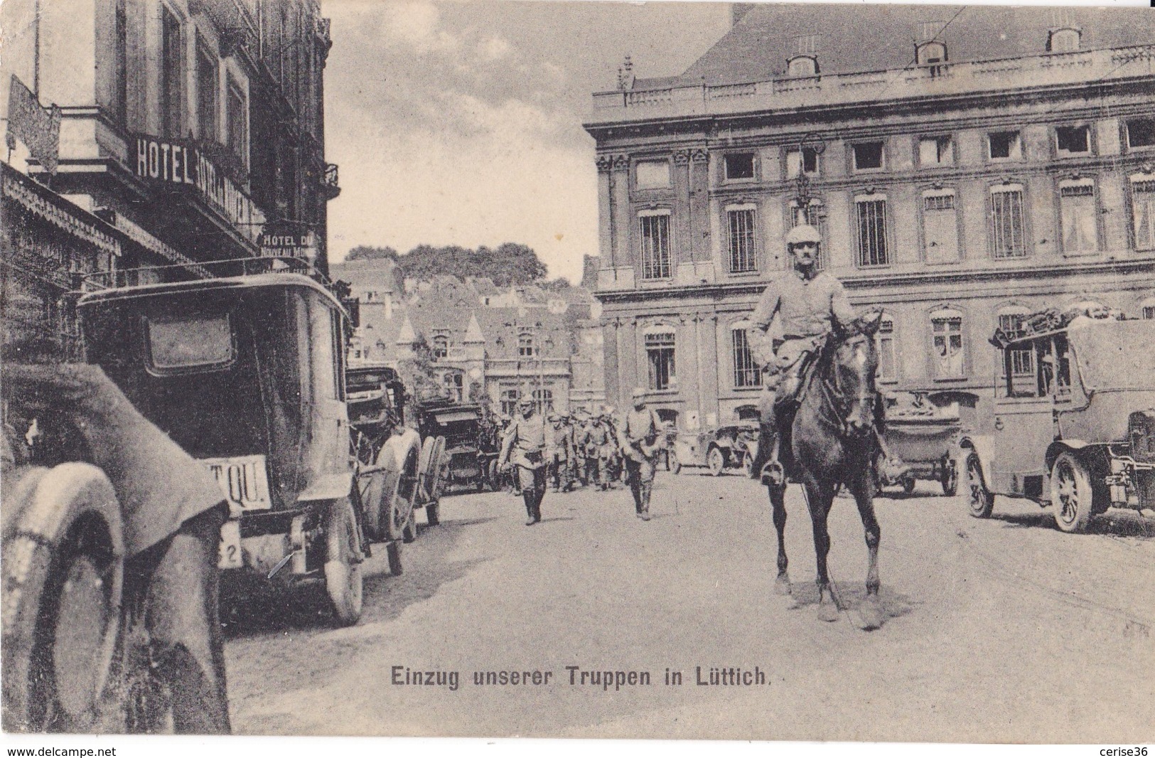 Einzug Unserer Truppen In Lüttich  Circulée En 1915 Cachet Militaire Voir Verso - Luik