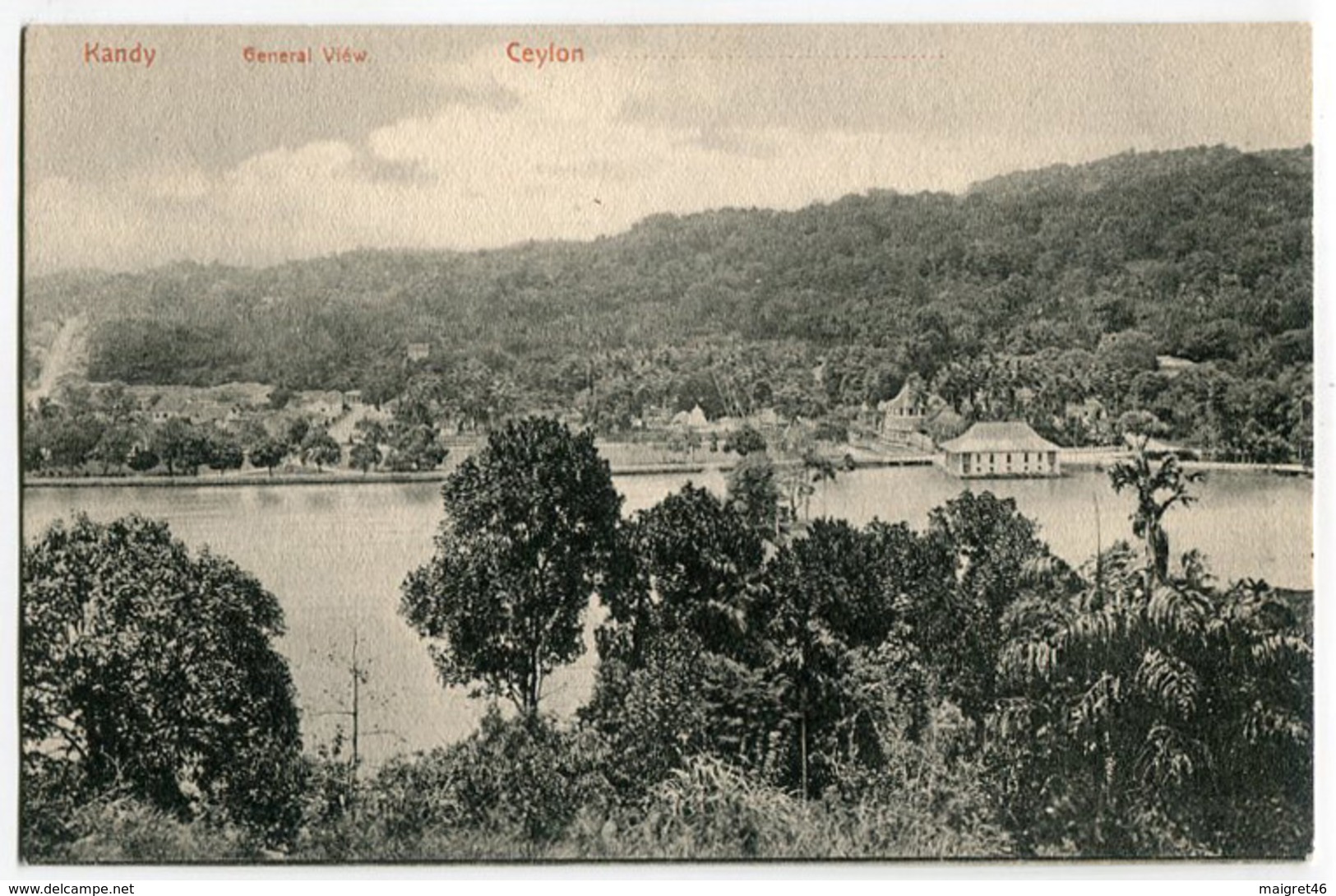 CARTOLINA SRI LANKA CEYLON KANDY GENERAL VIEW - Sri Lanka (Ceylon)