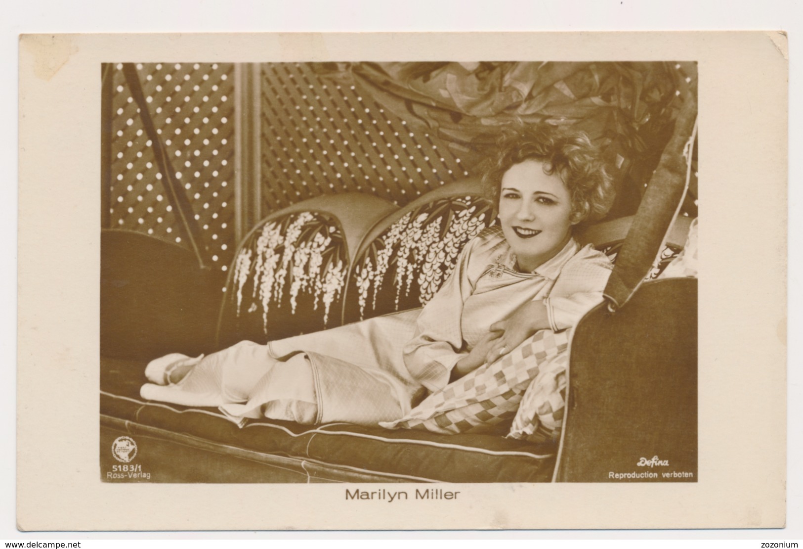 MARILIN MILLER  - Ross Verlag ,vintage Old Photo Postcard - Acteurs