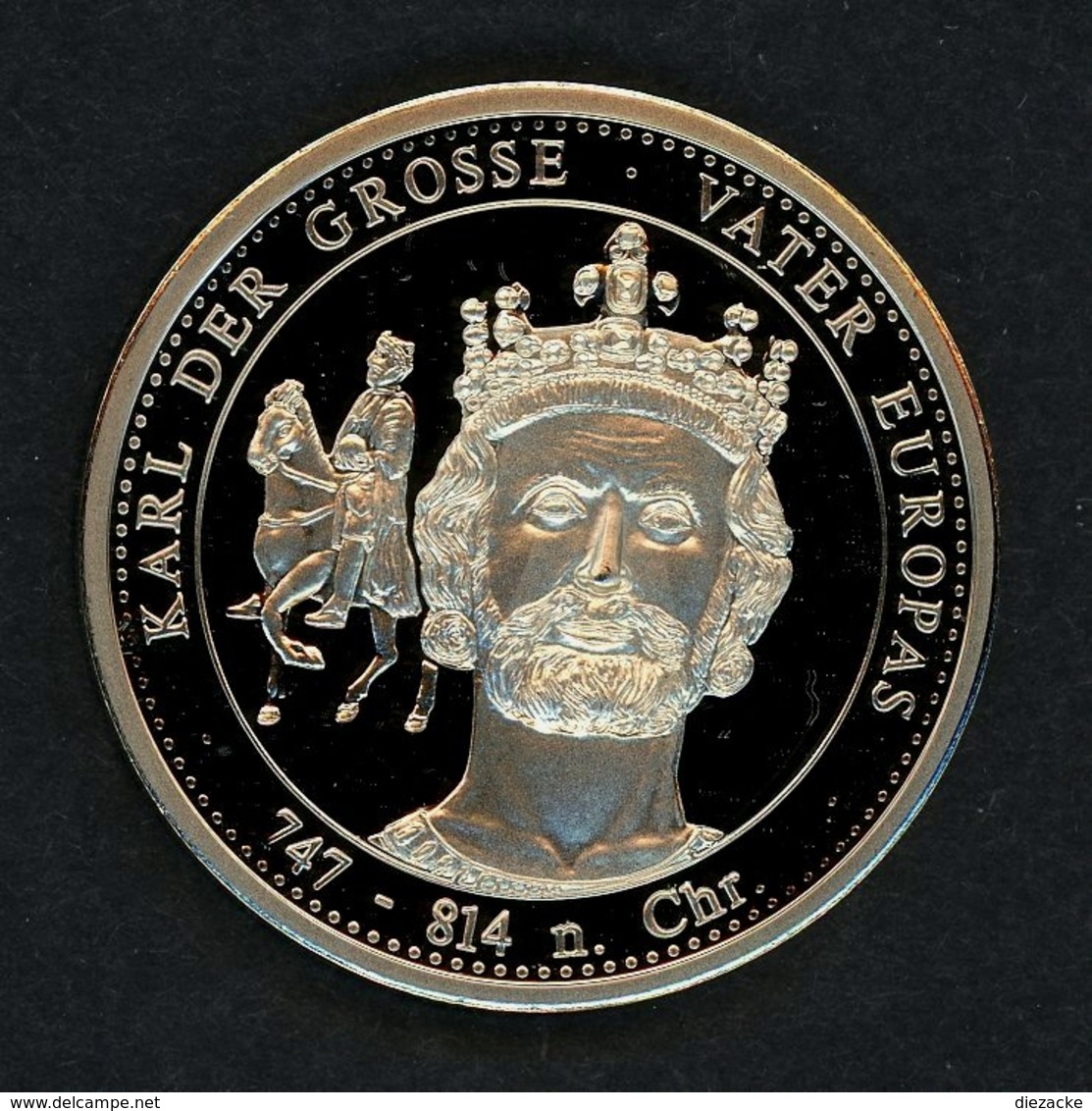 1999 Medaille "Karl Der Große" Neusilber PP (M1537 - Non Classés