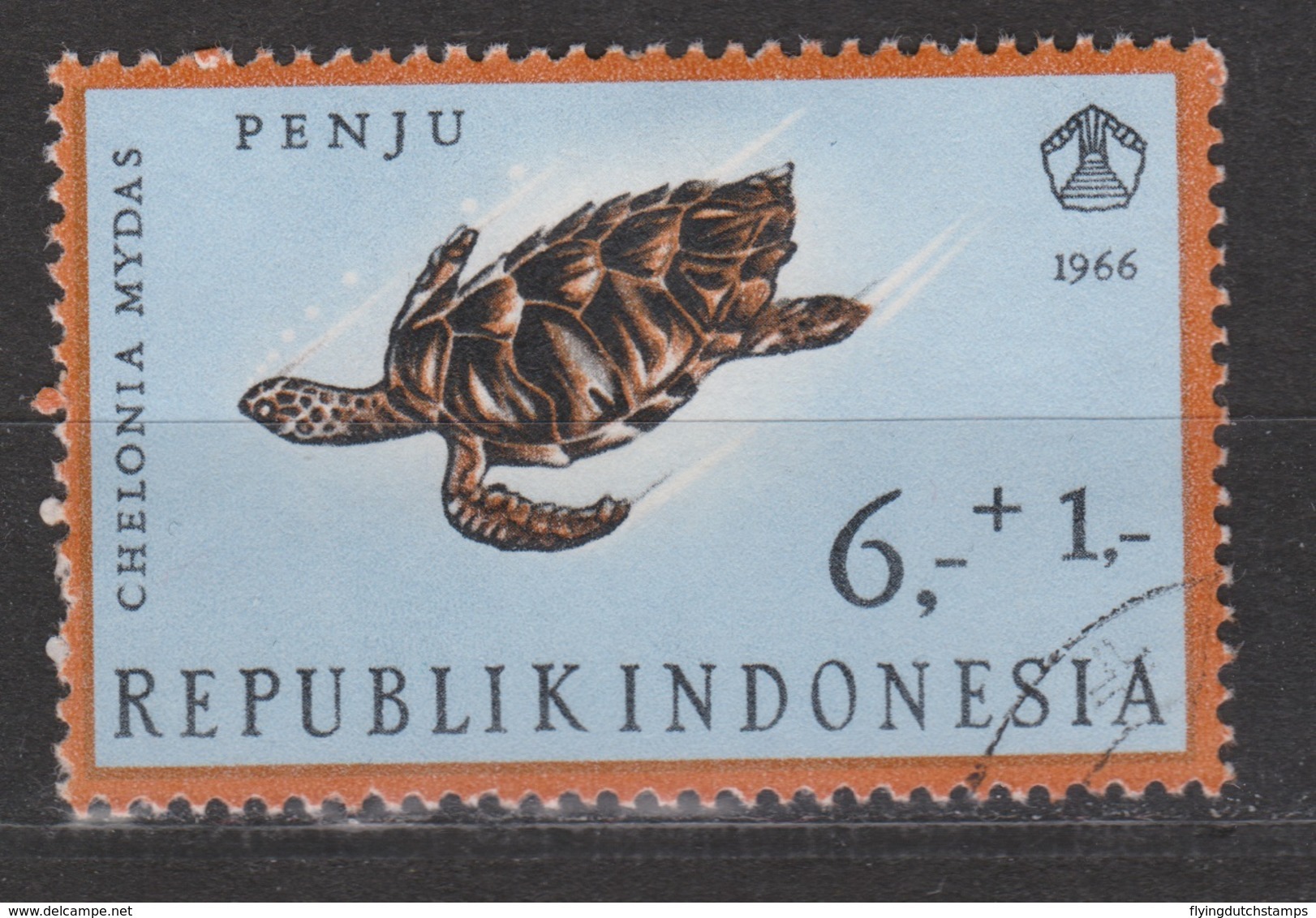 Indonesie, Indonesia 562 Used ; Zee Schildpad, See Turtle, Tortue De La Mere, Tortuga Schildkrote NOW MANY ANIMAL STAMPS - Schildpadden