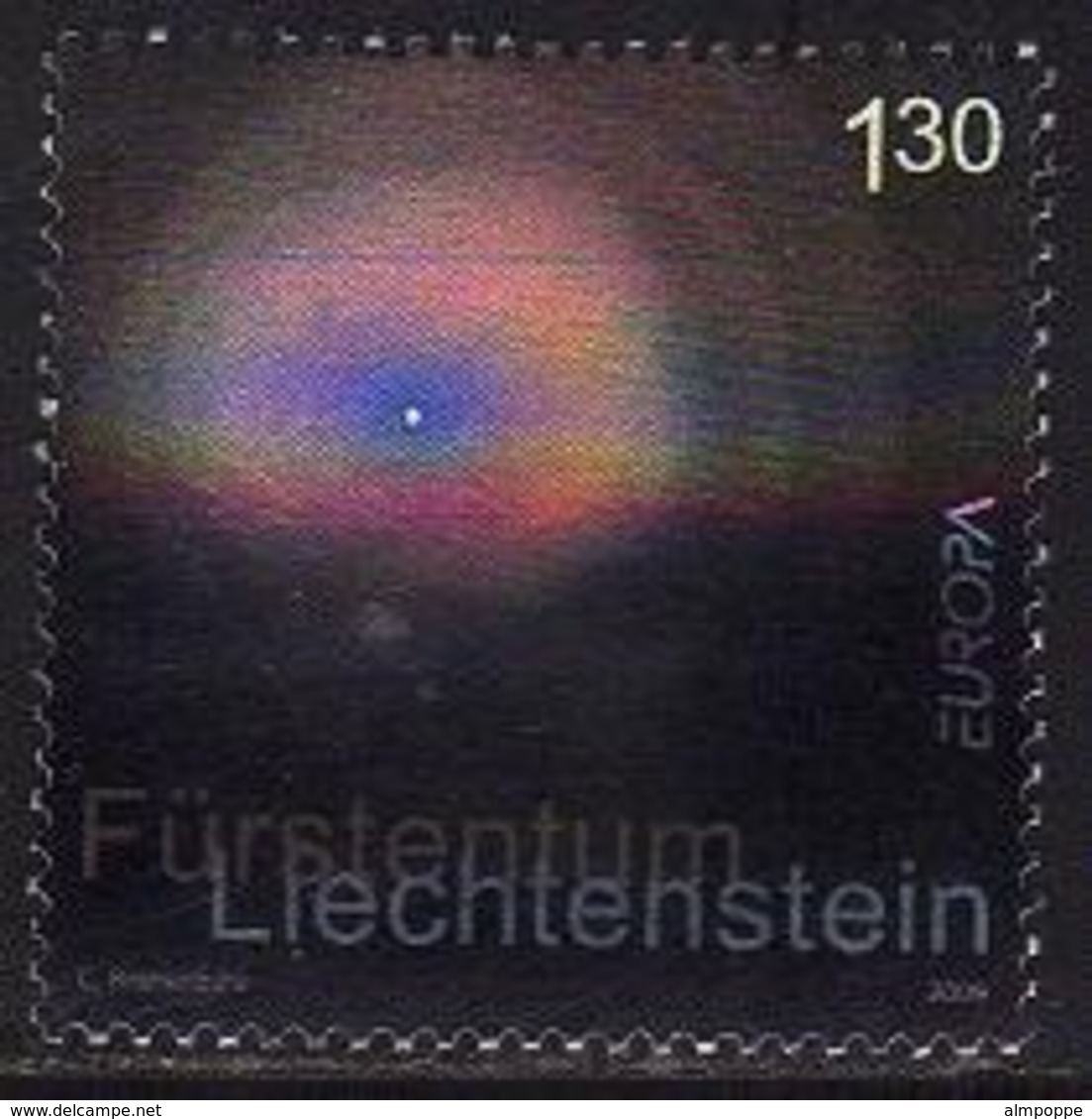 Ref. LI-V2009-3 LIECHTENSTEIN 2009 EUROPA, ASTRONOMY - HOLOGRAMS, MI# 1505 - MINT MNH 1V - Astronomie