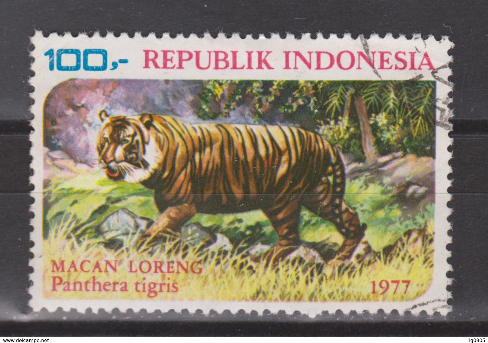 Indonesie, Indonesia Nr. 910 Used ; Tijger, Tiger, Tigre 1977 - Big Cats (cats Of Prey)