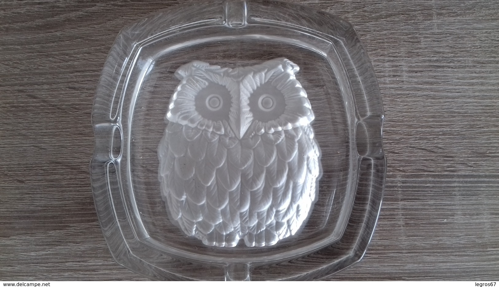 CENDRIER HIBOU 13.5X13.5 CM - Glas