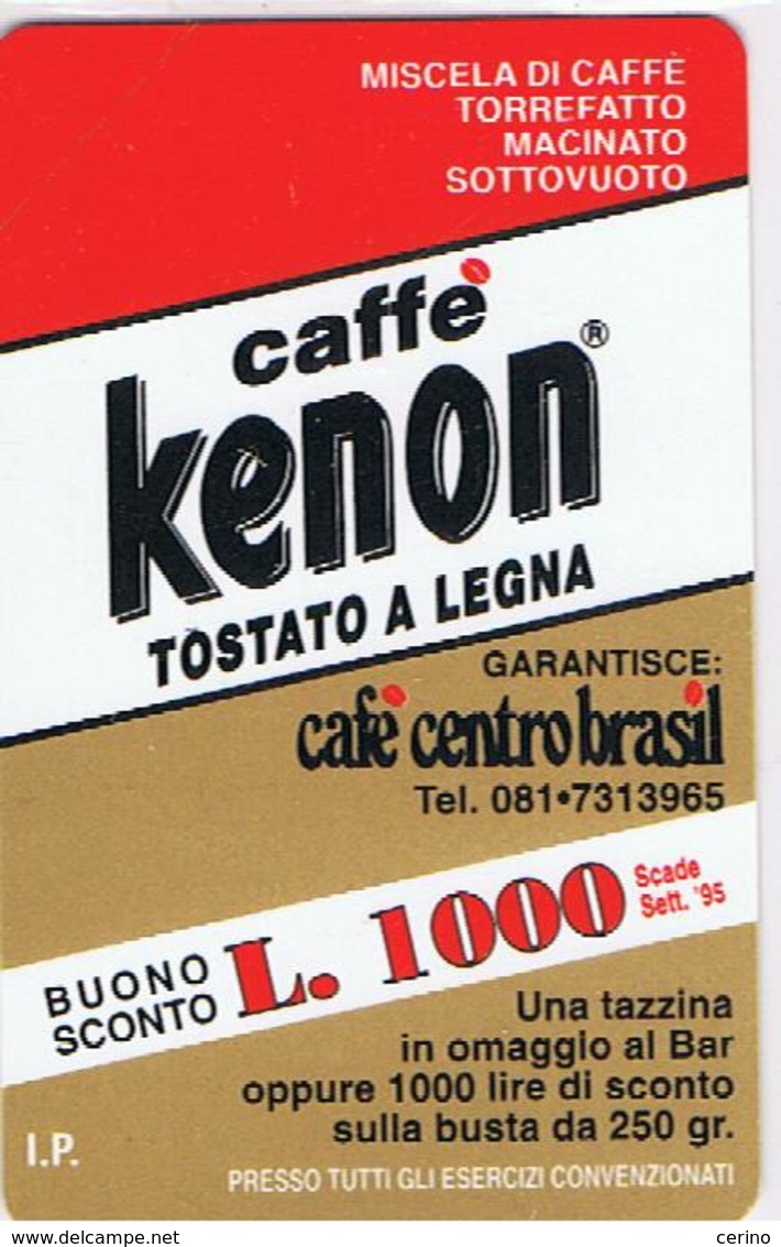 NUOVA:  £. 5.000  -  30.06.1996  CAFFE'  KENON - Pubbliche Figurate Ordinarie