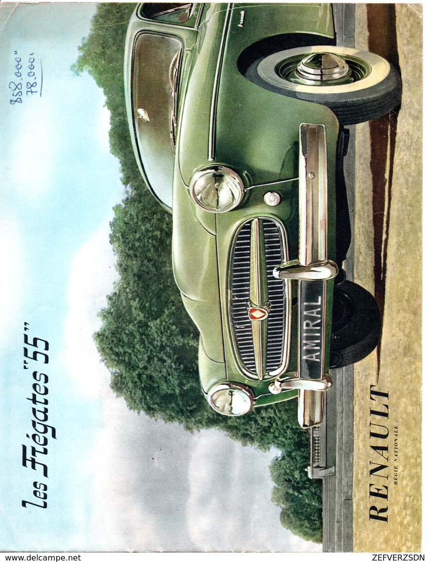 RENAULT FREGATES REVUE AUTOMOBILE CATALOGUE PUBLICITE - Coches