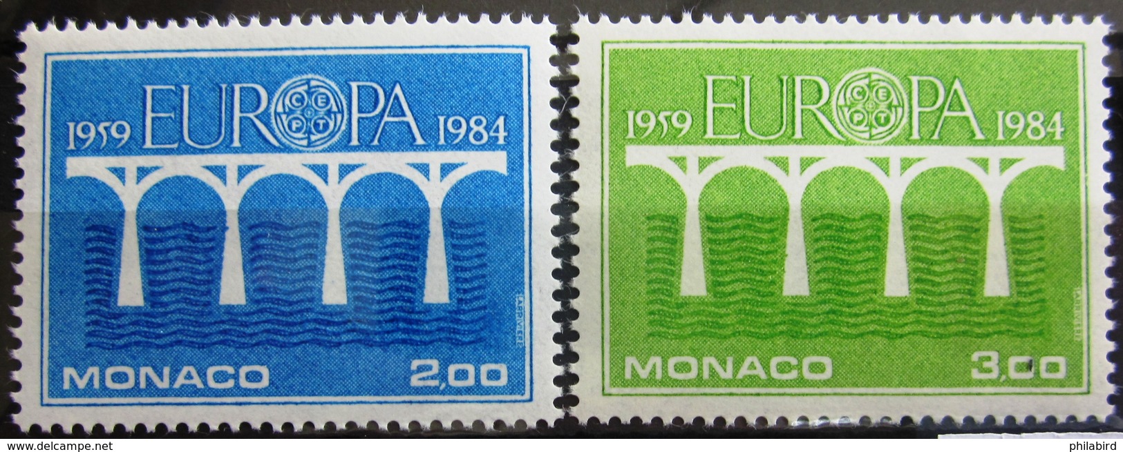 EUROPA            Année 1984         MONACO           N° 1418/1419             NEUF** - 1984