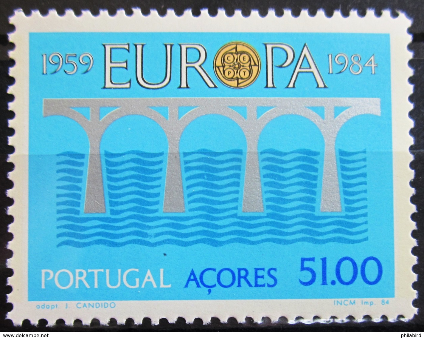 EUROPA            Année 1984         ACORES           N° 353 + B.F 5             NEUF** - 1984