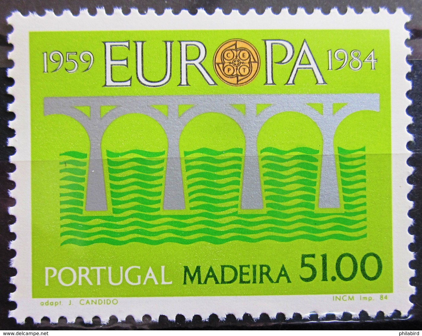 EUROPA            Année 1984         MADEIRE           N° 95 + B.F 5             NEUF** - 1984