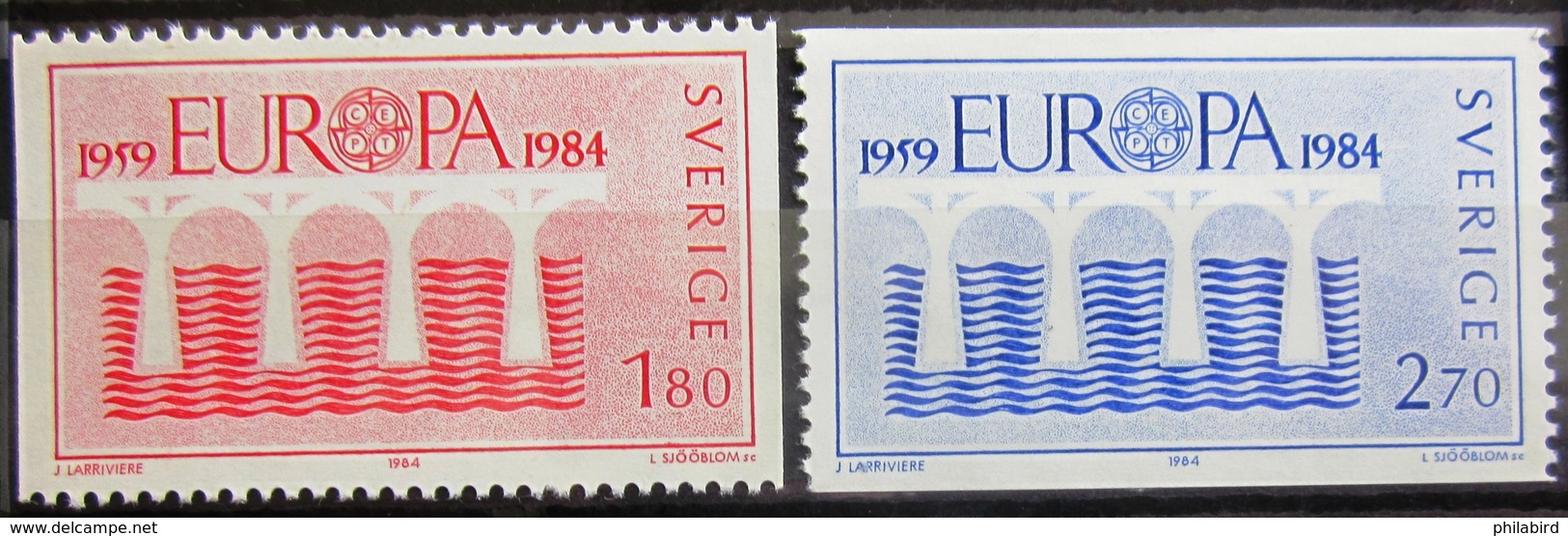 EUROPA            Année 1984         SUEDE          N° 1252/1253             NEUF** - 1984