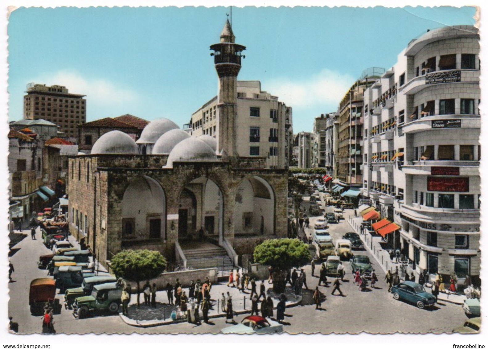 LIBAN/LEBANON - BEYROUTH/BEIRUT - RUE MAARAD / OLD CARS / JEEP / MOSQUE (ED. GULTRACO) - Libano