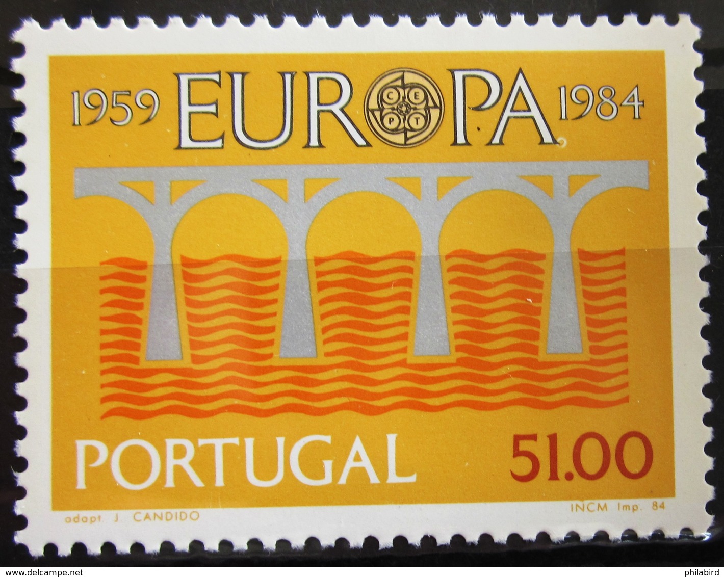 EUROPA            Année 1984         PORTUGAL          N° 1609 + B.F 44             NEUF** - 1984