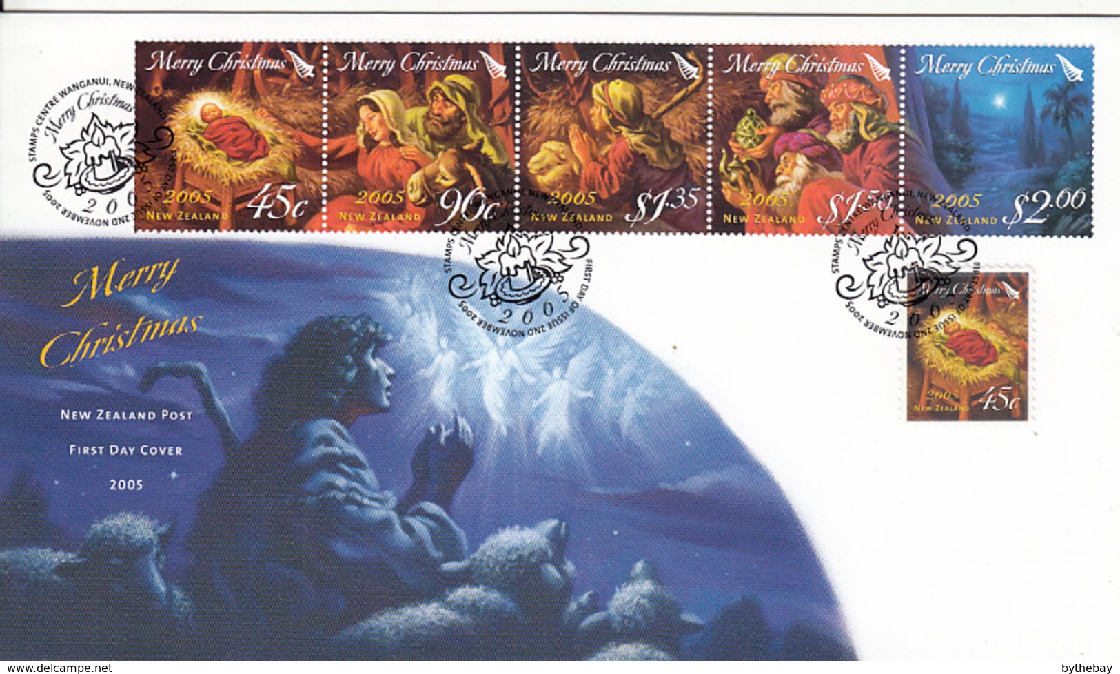 New Zealand 2005 FDC Sc 2040a, 2041 Christmas - FDC