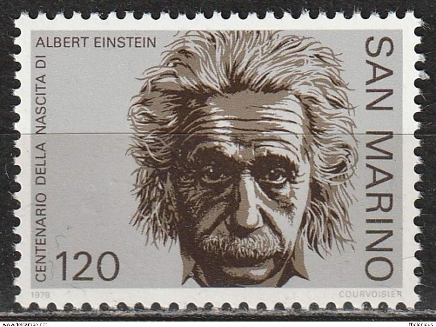 # San Marino 1979 - Albert Einstein - MNH ** - Unused Stamps