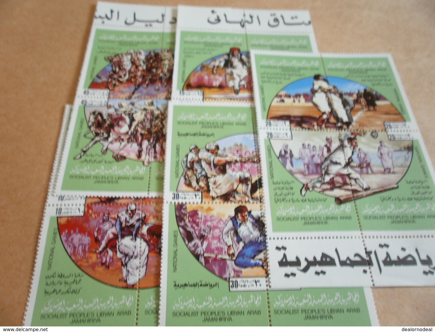 Miniature Sheets Libya 1980 Games 5 Blocs - Libya