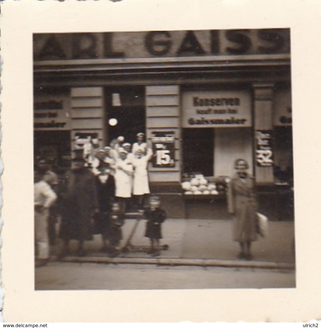 Foto Firma Karl Gaissmaier Konserven - Ulm (?) - Personal Und Geschäft - Ca. 1940 - 5,5*5,5cm (41416) - Identifizierten Personen