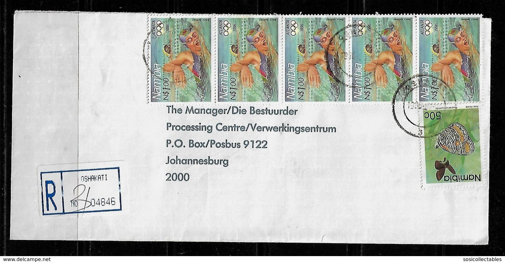 Namibia - 1996 Registered Letter Posted To South Africa - Namibia (1990- ...)
