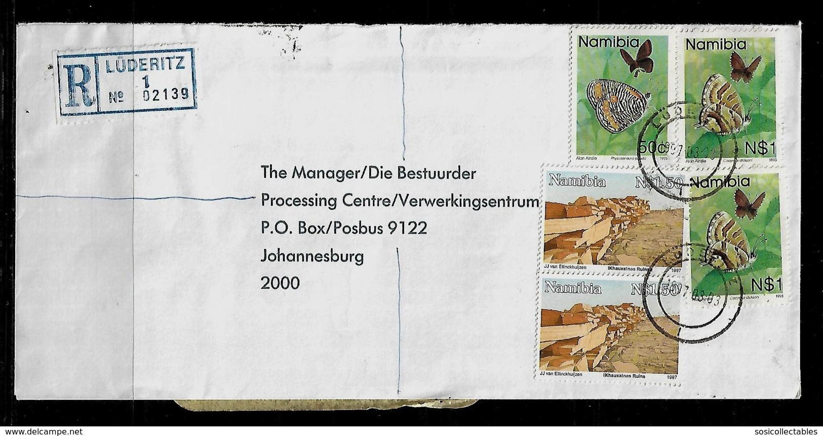 Namibia - 1997 Registered Letter Posted To South Africa - Namibia (1990- ...)