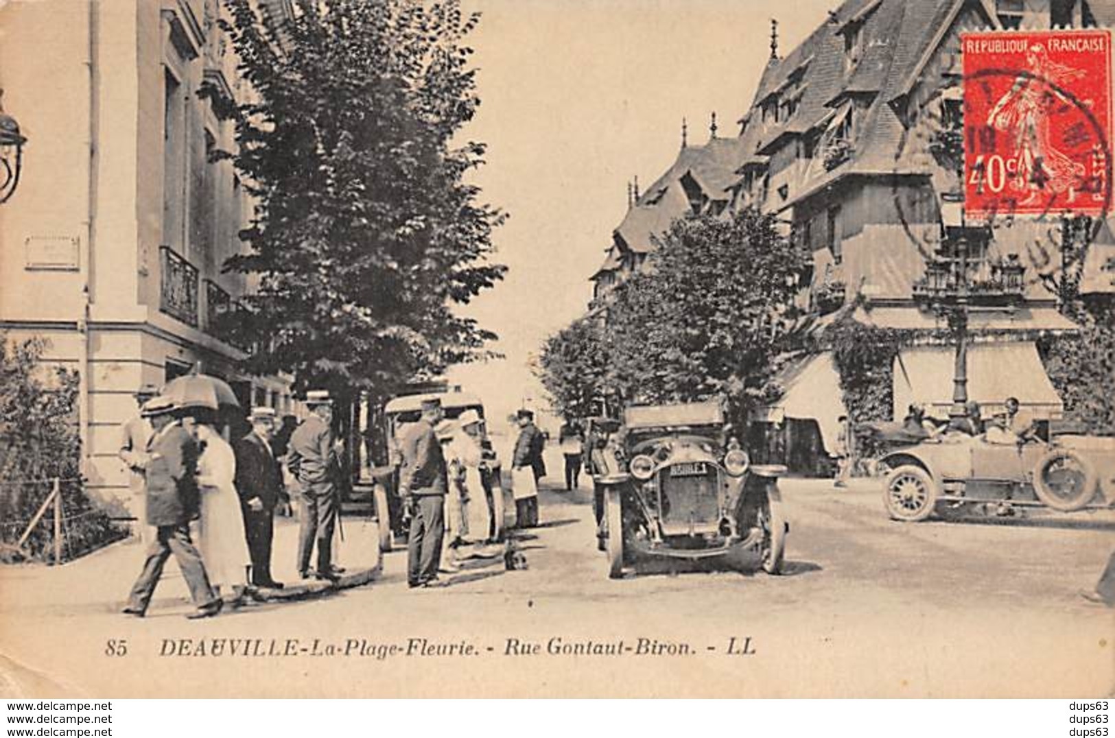 DEAUVILLE - " La Plage Fleurie " - Rue Gontaut Biron - Très Bon état - Deauville