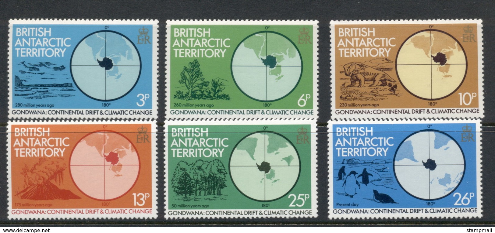 BAT 1982 Continental Drife & Climate Change MUH - Unused Stamps