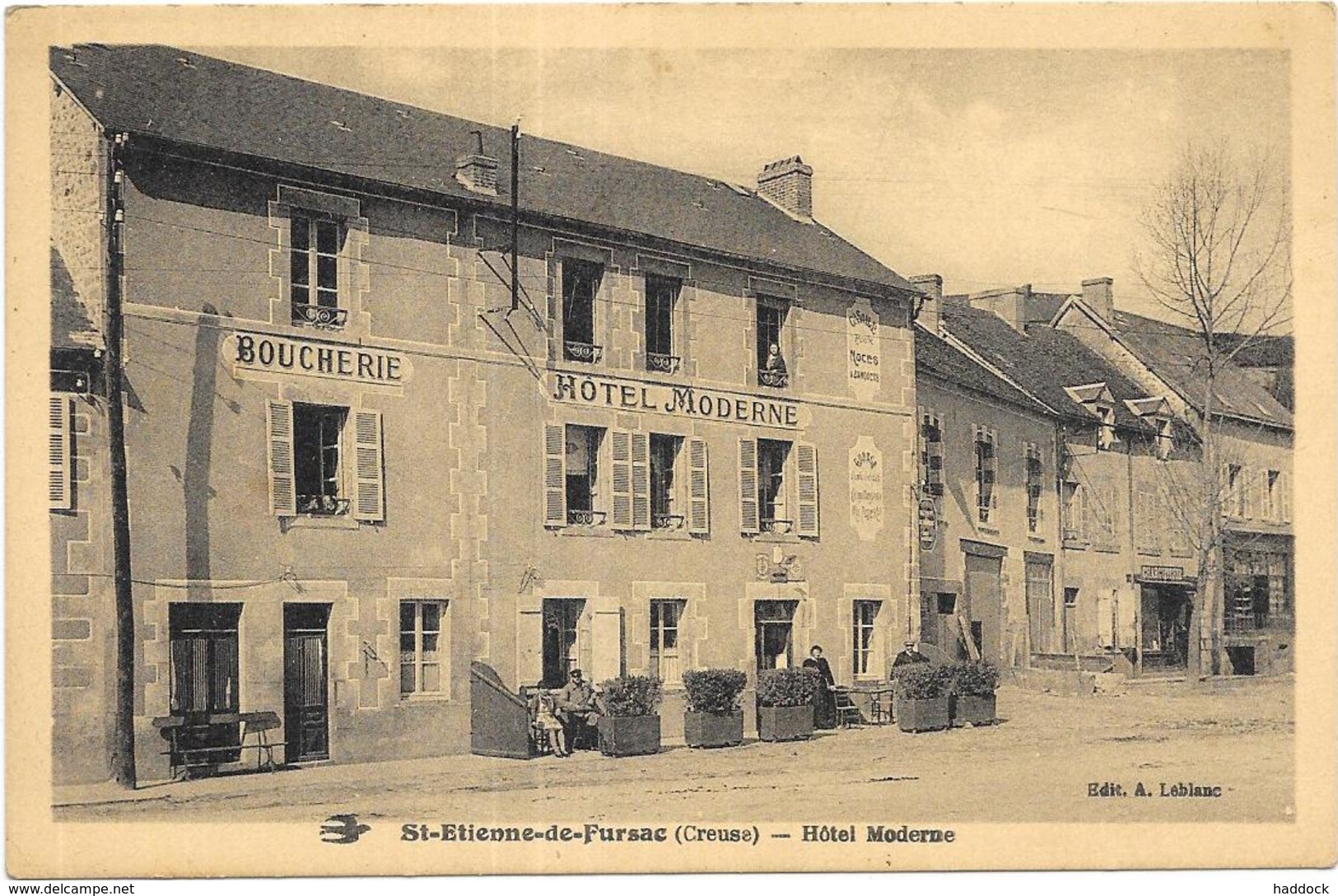 SAINT ETIENNE DE FURSAC: HOTEL MODERNE - Autres & Non Classés