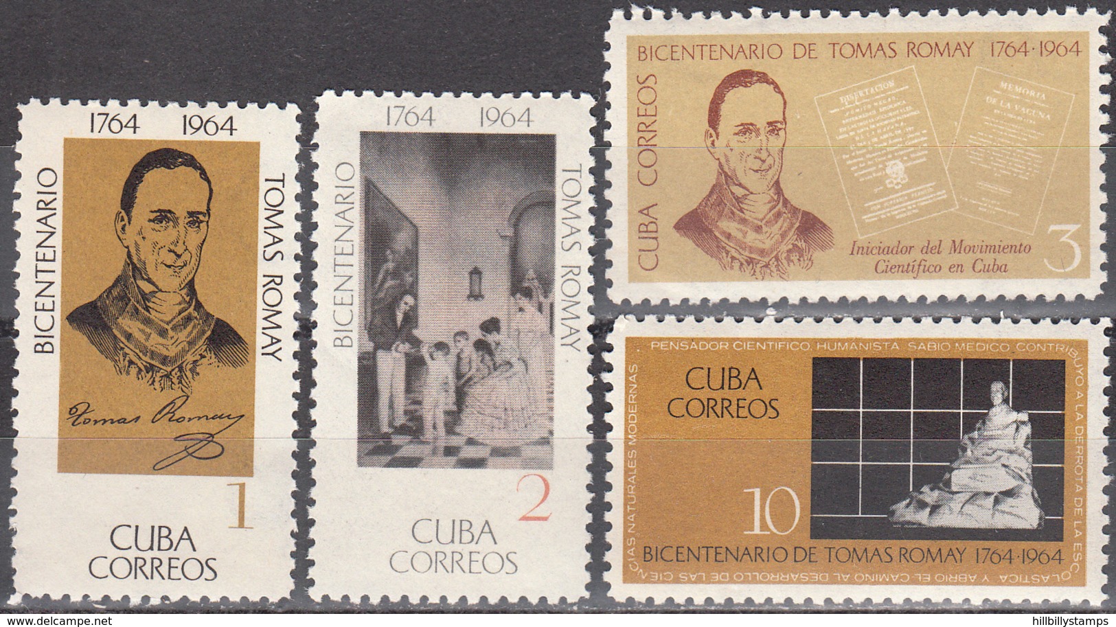 CUBA     SCOTT NO. 927-30      MNH        YEAR  1964 - Unused Stamps