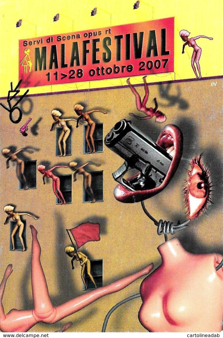 [MD3475] CPM - TEATRO - MALAFESTIVAL - ARS IN MALA CAUSA - AVIGLIANA - TORINO - PERFETTA - Non Viaggiate - Théâtre