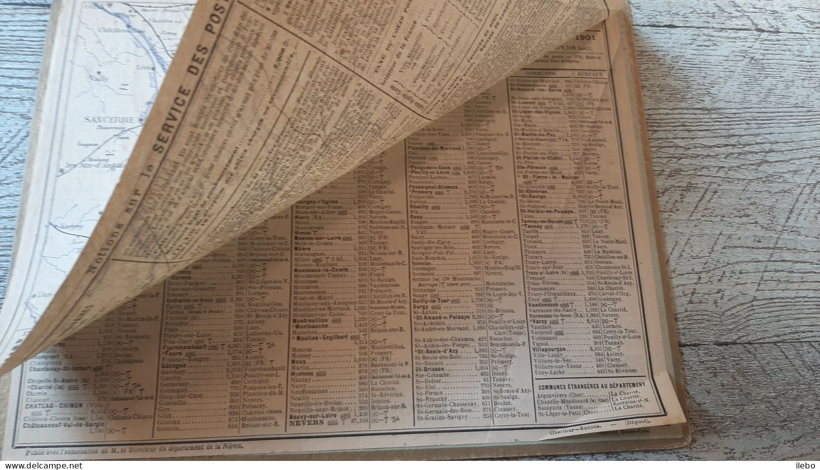 Calendrier 1901  Almanach Des Postes Passage De La Rivière Militaire Signé Eugène Chaperon - Grand Format : 1901-20