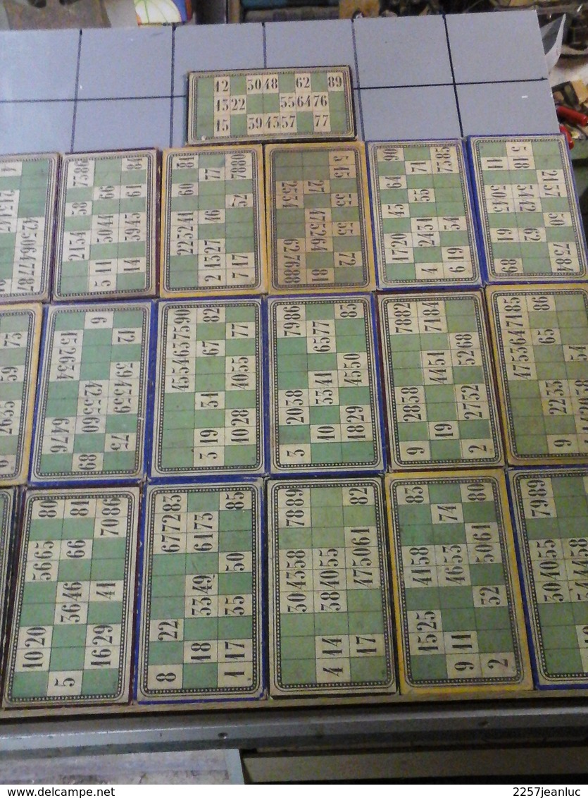 Lot De 19 Cartes à Jouet De Loto Ancien - Other & Unclassified