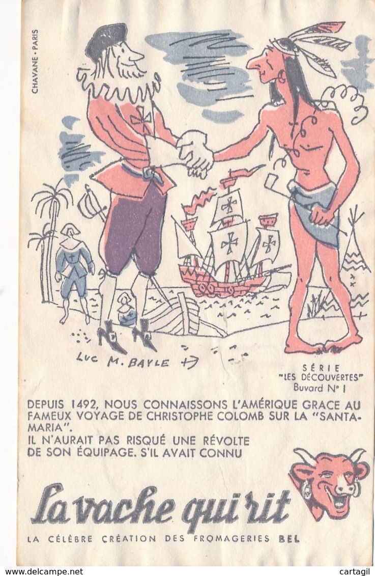 Buvards ( B3619-28)-10 Buvards La Vache Qui Rit Série " Les Découvertes"- Envoi Gratuit Pour La France - Colecciones & Series
