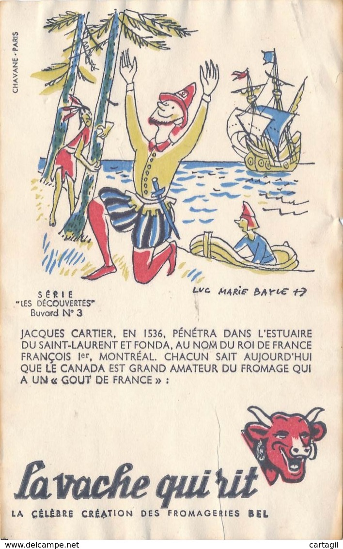 Buvards ( B3619-28)-10 Buvards La Vache Qui Rit Série " Les Découvertes"- Envoi Gratuit Pour La France - Colecciones & Series