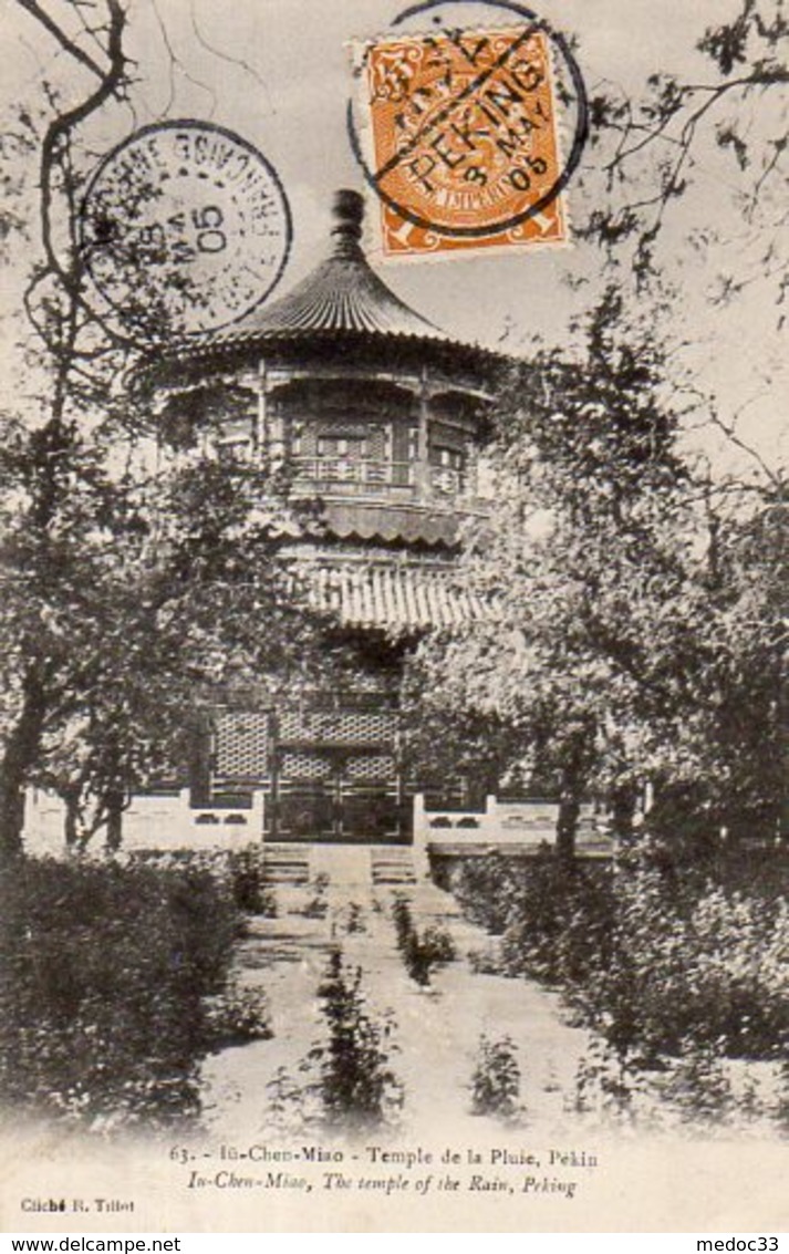 Chine,Cpa Lü-Chen-Miao,Temple De La Pluie,Pékin - China