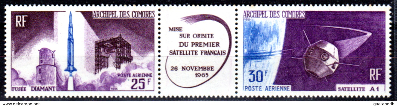 Comore-0012 - Valori Di Posta Aerea 1966 (++) MNH - Senza Difetti Occulti. - Nuovi