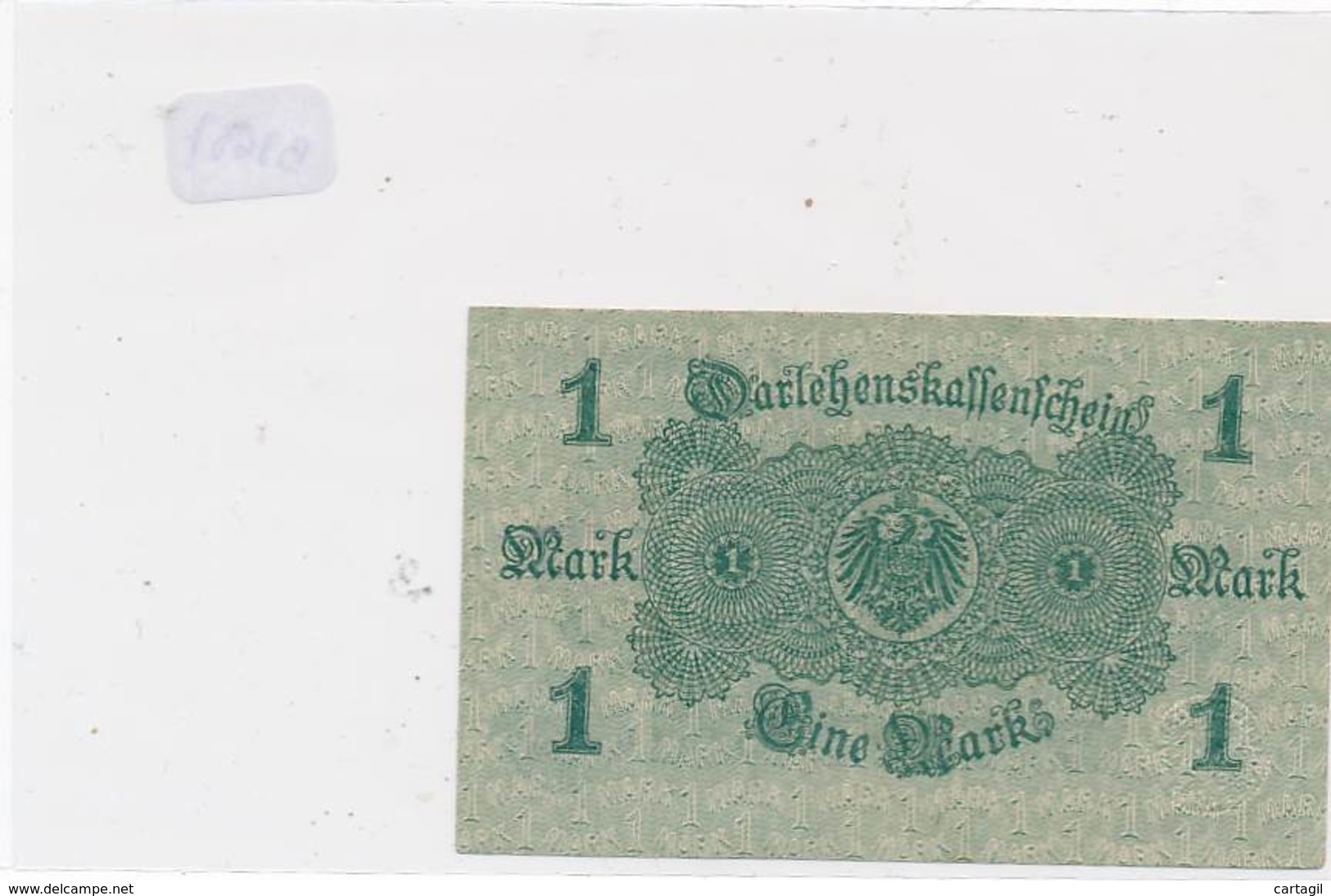Numismatique -B3634 -Allemagne -1Mark Darlehnskassenshein 1914 ( Catégorie,  Nature état ... Scans)-Envoi Gratuit - Other & Unclassified