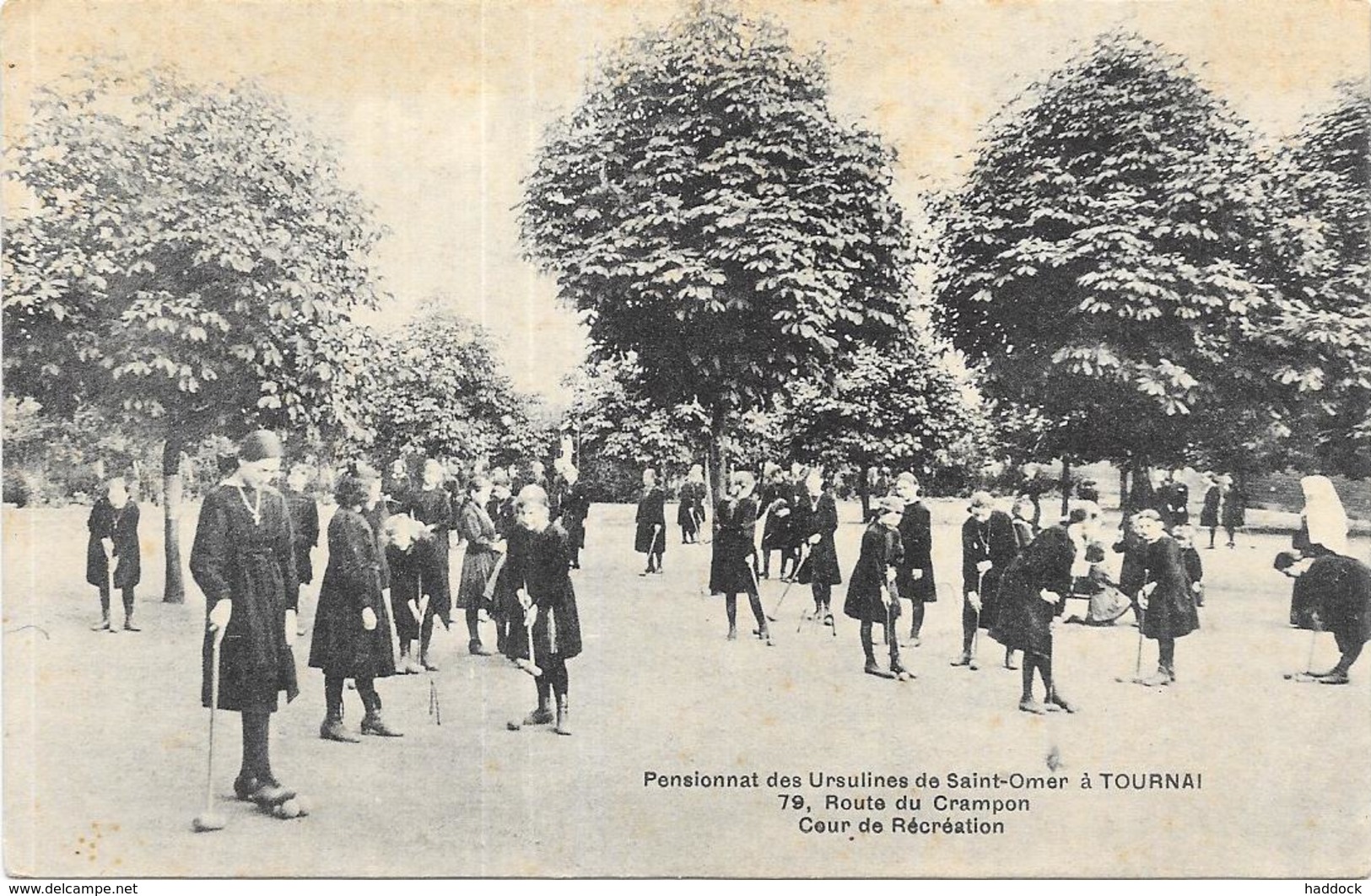 TOURNAI: PENSIONNAT DES URSULINES DE SAINT OMER - Autres & Non Classés