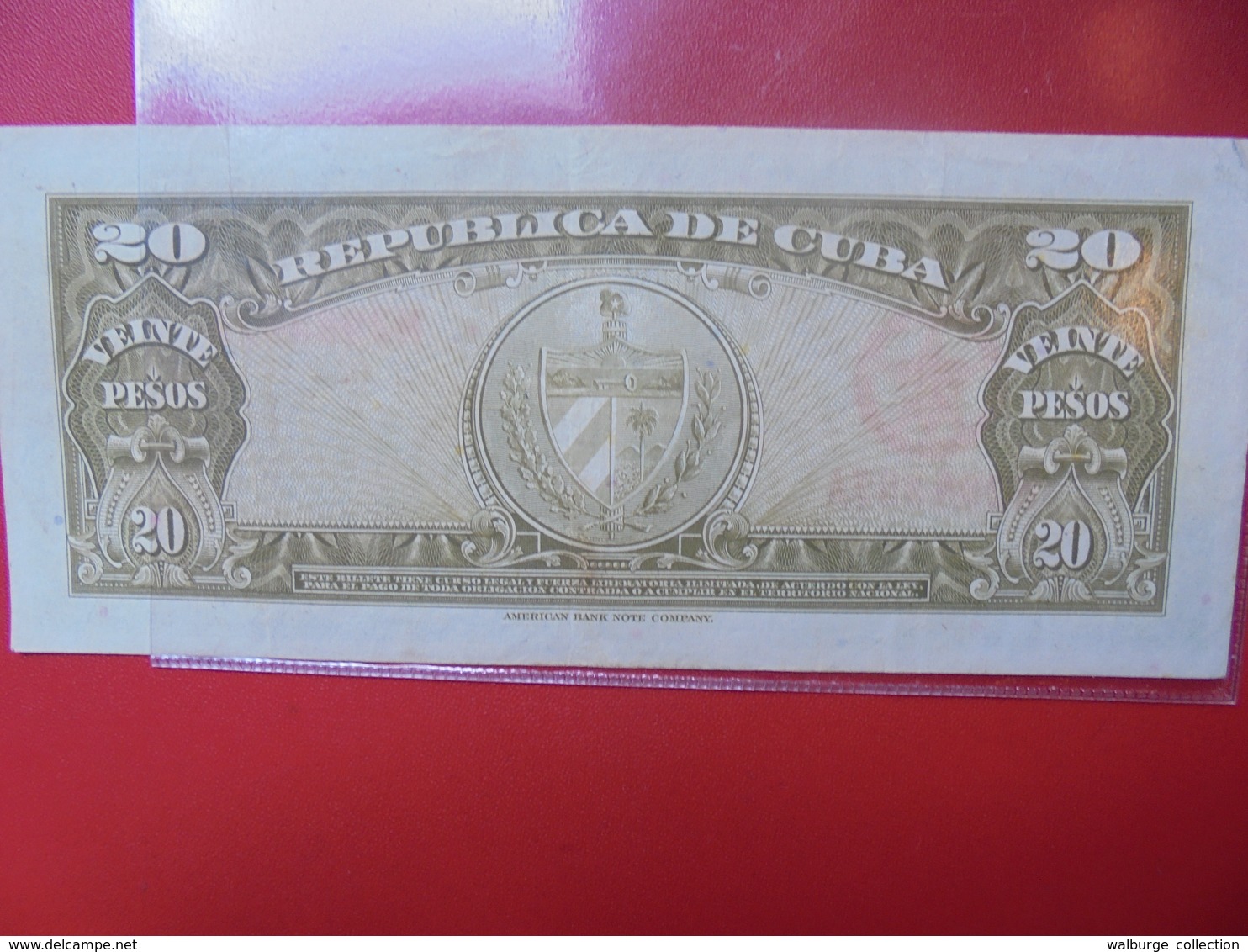 CUBA 20 PESOS 1958 CIRCULER - Kuba