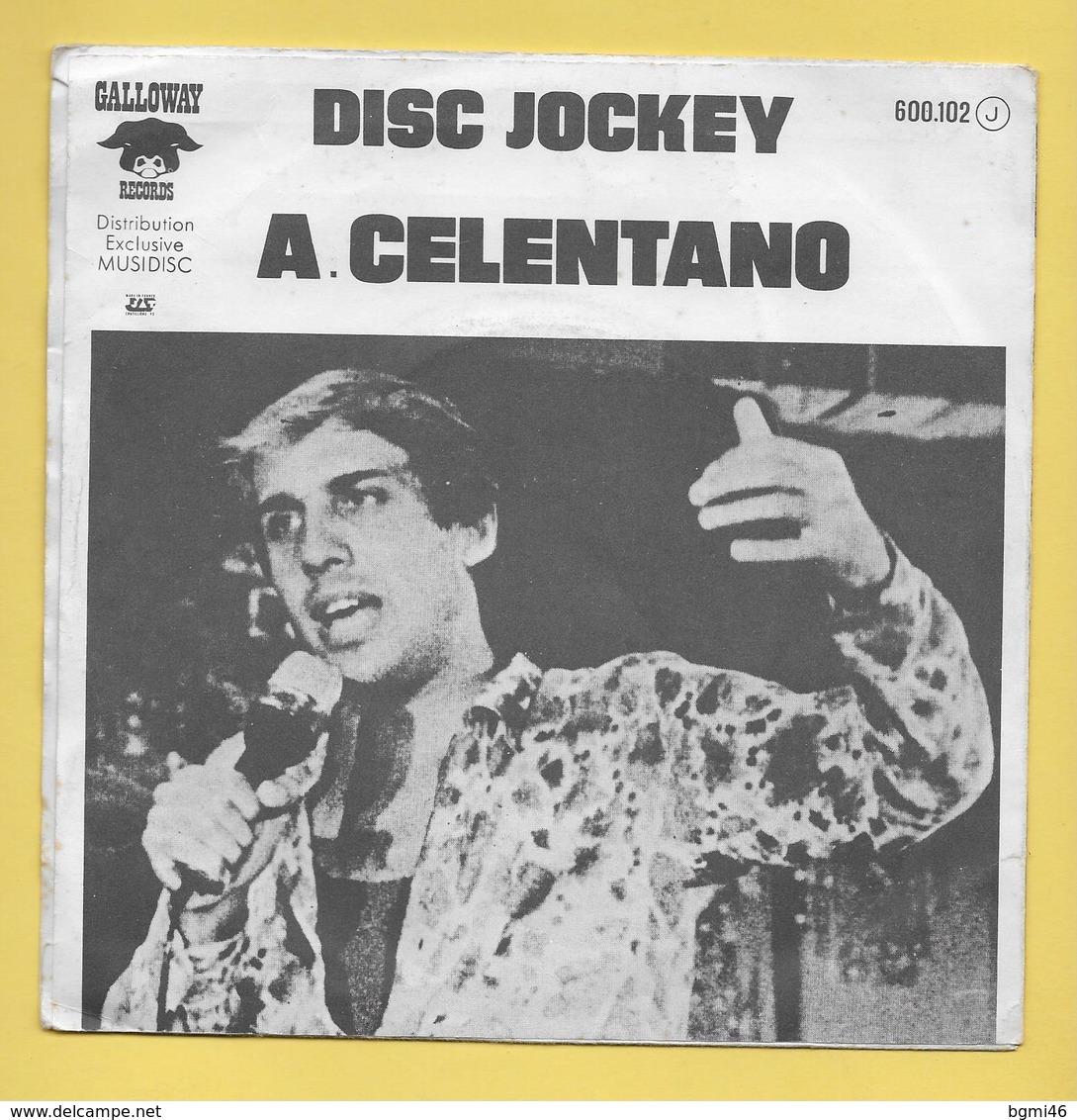Disque Vinyle 45 Tours : ADRIANO CELENTANO : PRISENCOLINENSINAINCIUSOL..Scan B : Voir 2 Scans - Other - Italian Music
