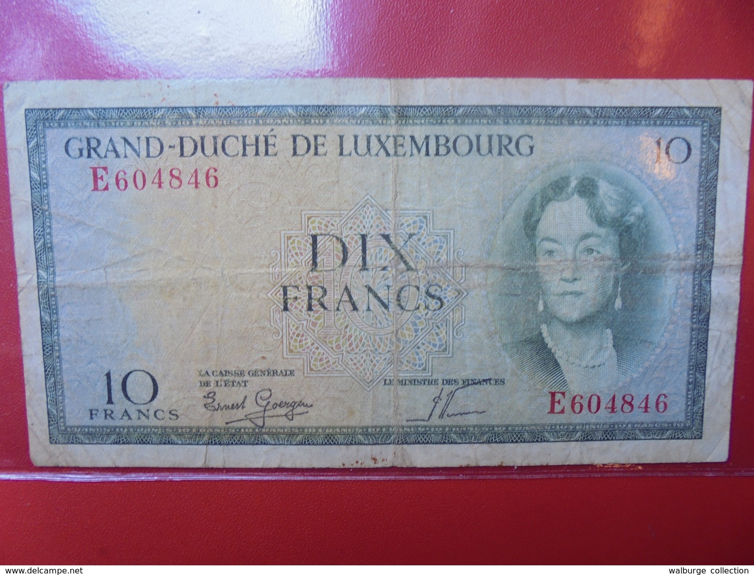 LUXEMBOURG 10 FRANCS (NON-DATE) CIRCULER - Luxemburg