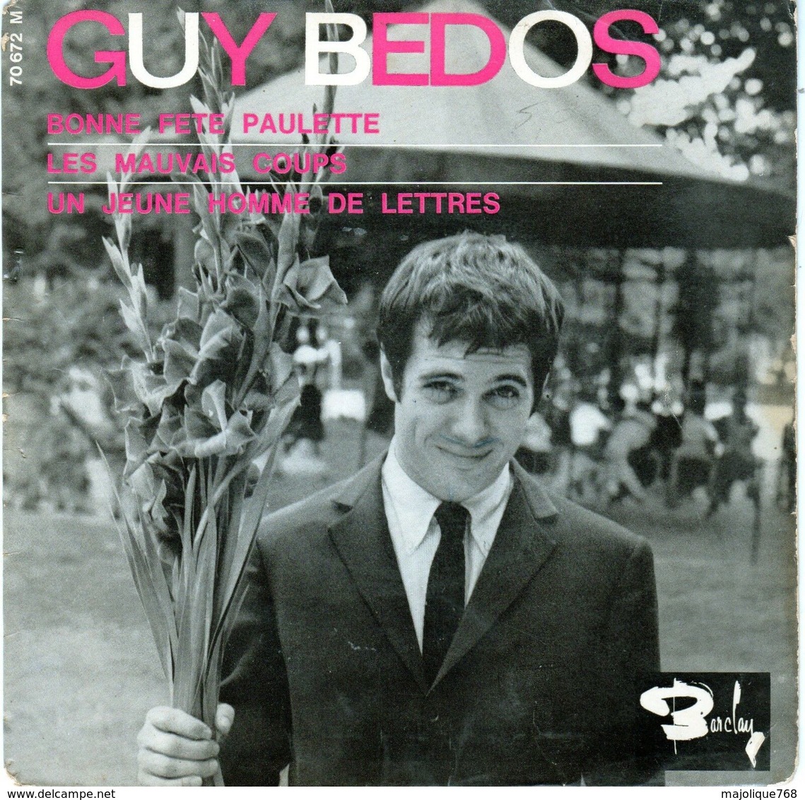 Disque De Guy Bedos - Bonne Fête Paulette - Barclay 70672 M - 1964 - - Humor, Cabaret