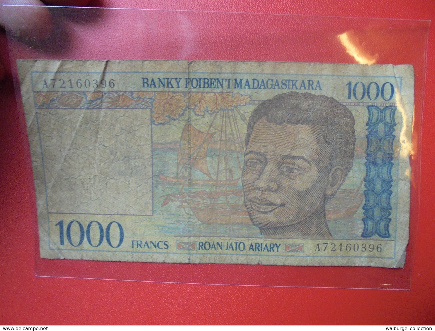 MADAGASCAR 1000 FRANCS TRES CIRCULER - Madagascar