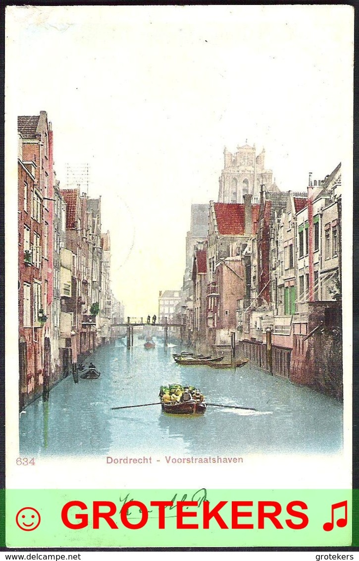 DORDRECHT Voorstraatshaven 1906 Grootrondstempel DUBBELDAM - Dordrecht