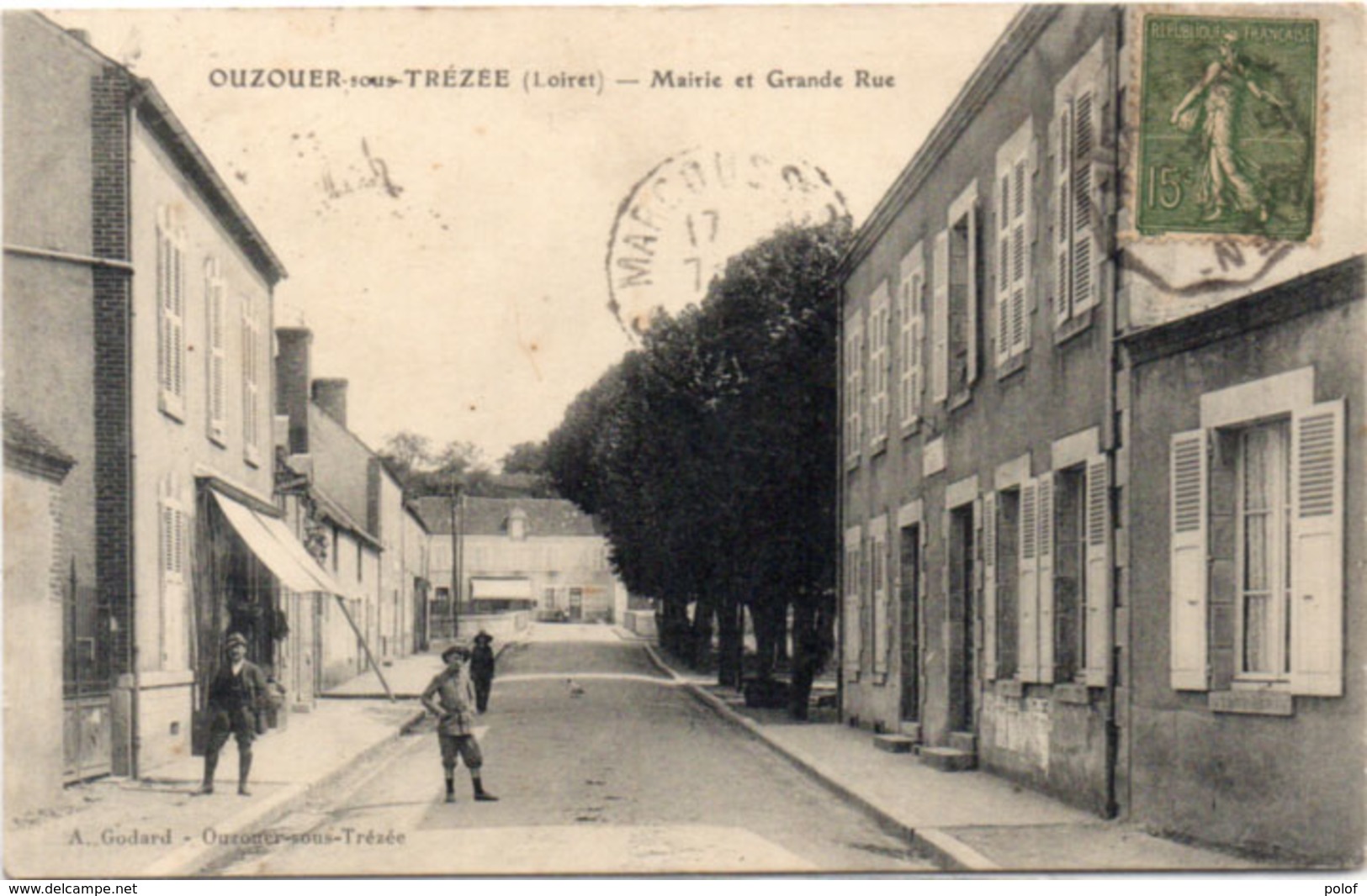 OUZOUER SOUS TREZEE - Mairie Et Grande Rue   (114133) - Ouzouer Sur Loire