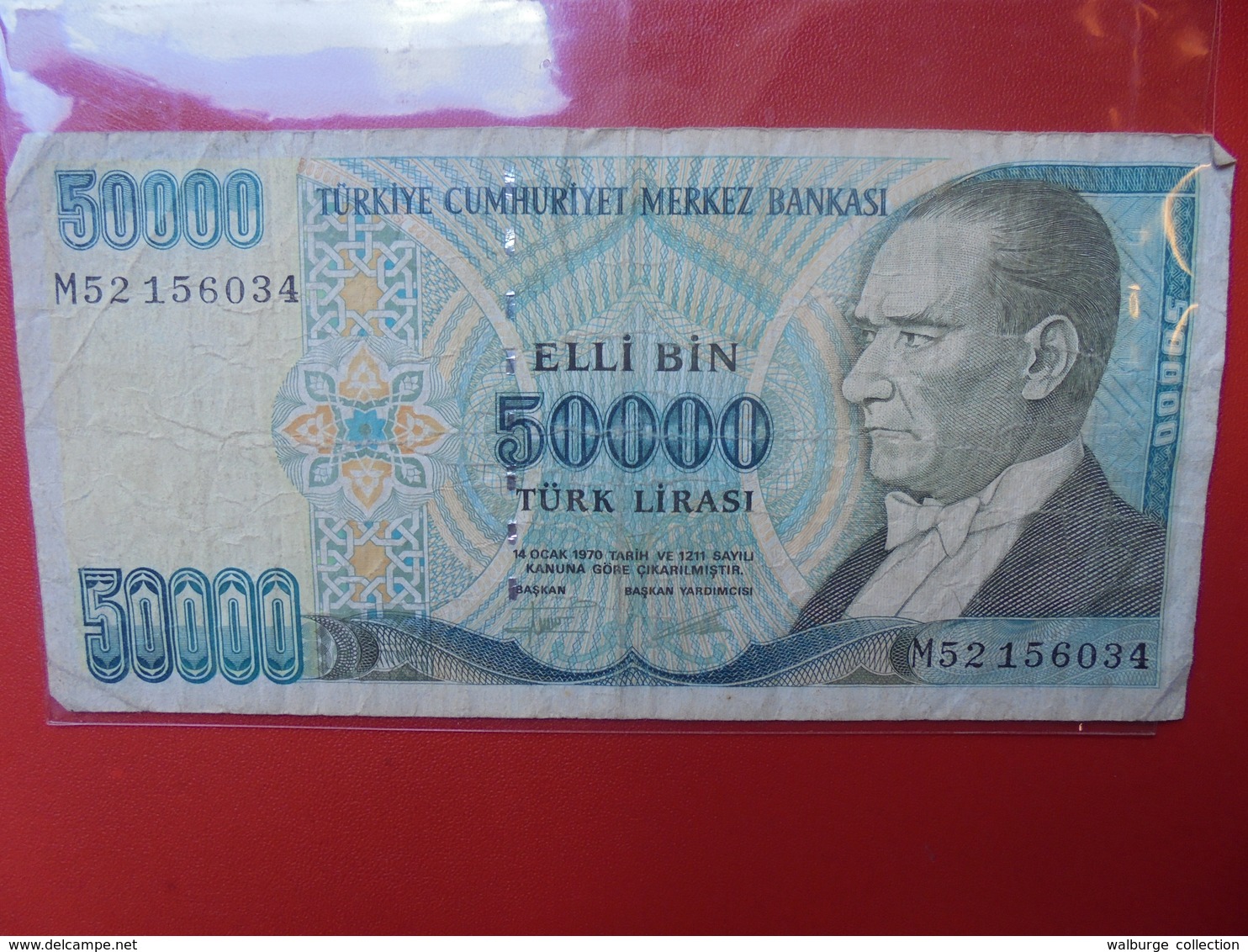 TURQUIE 50.000 LIRA 1970(89) CIRCULER - Turquie