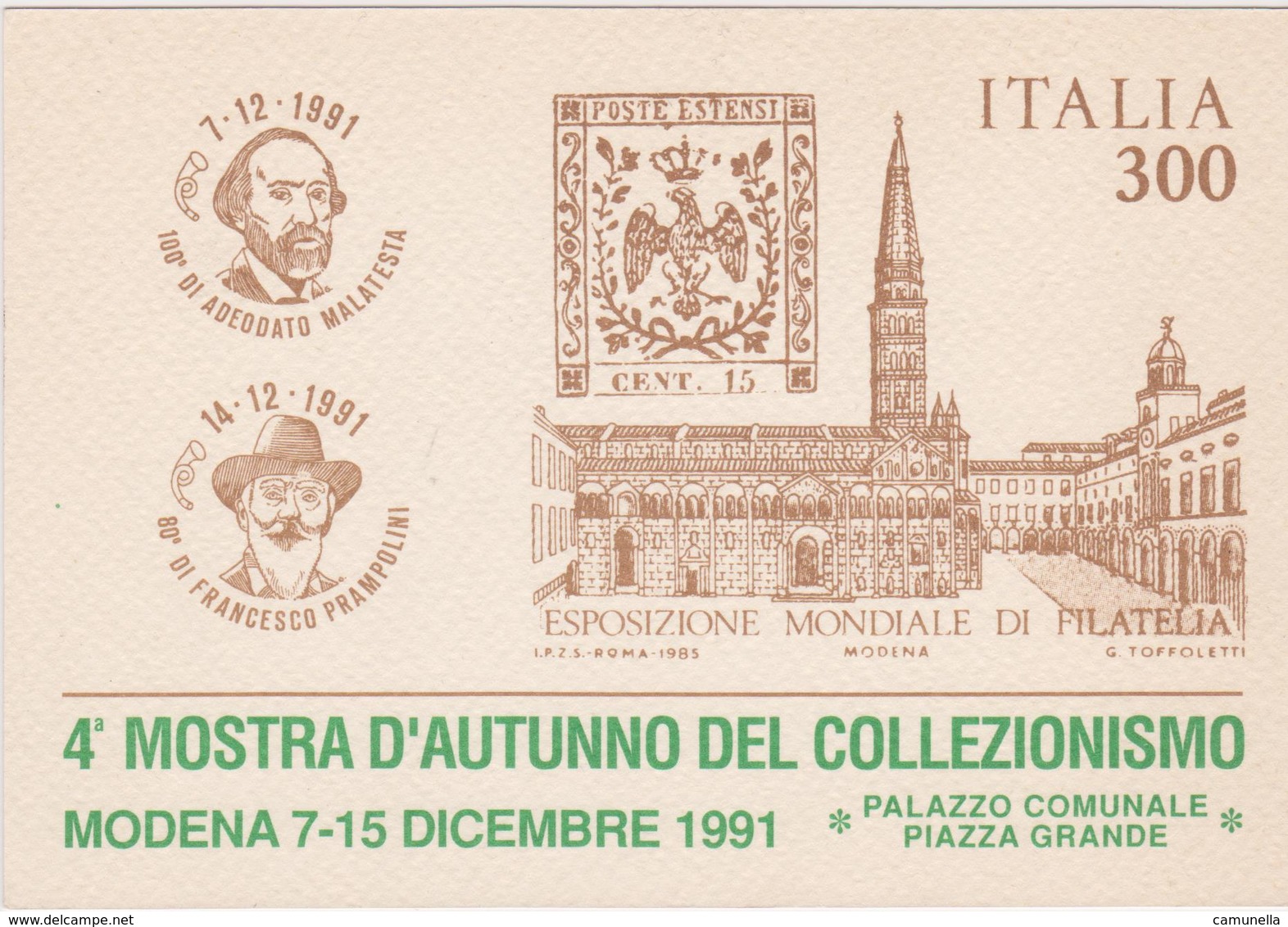 Cartolina Esposizioni Filateliche Numismatiche - Esposizioni