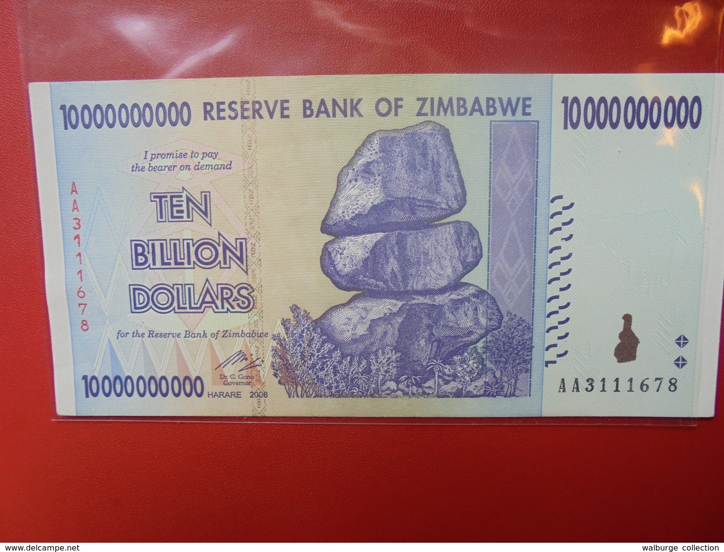 ZIMBABWE 10 BILLION $ 2008 PEU CIRCULER/NEUF - Simbabwe