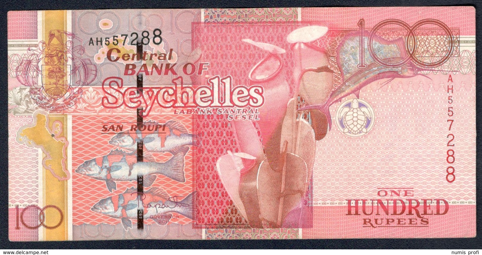 Seychelles - 100 Rupees / Roupi 2011 - P44a - Seychelles